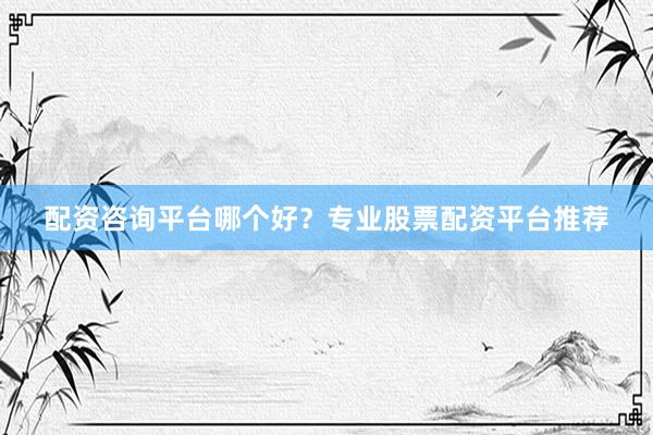 配资咨询平台哪个好？专业股票配资平台推荐